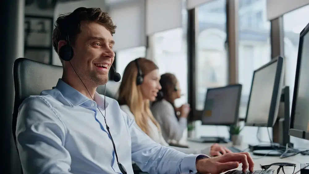 man laughing